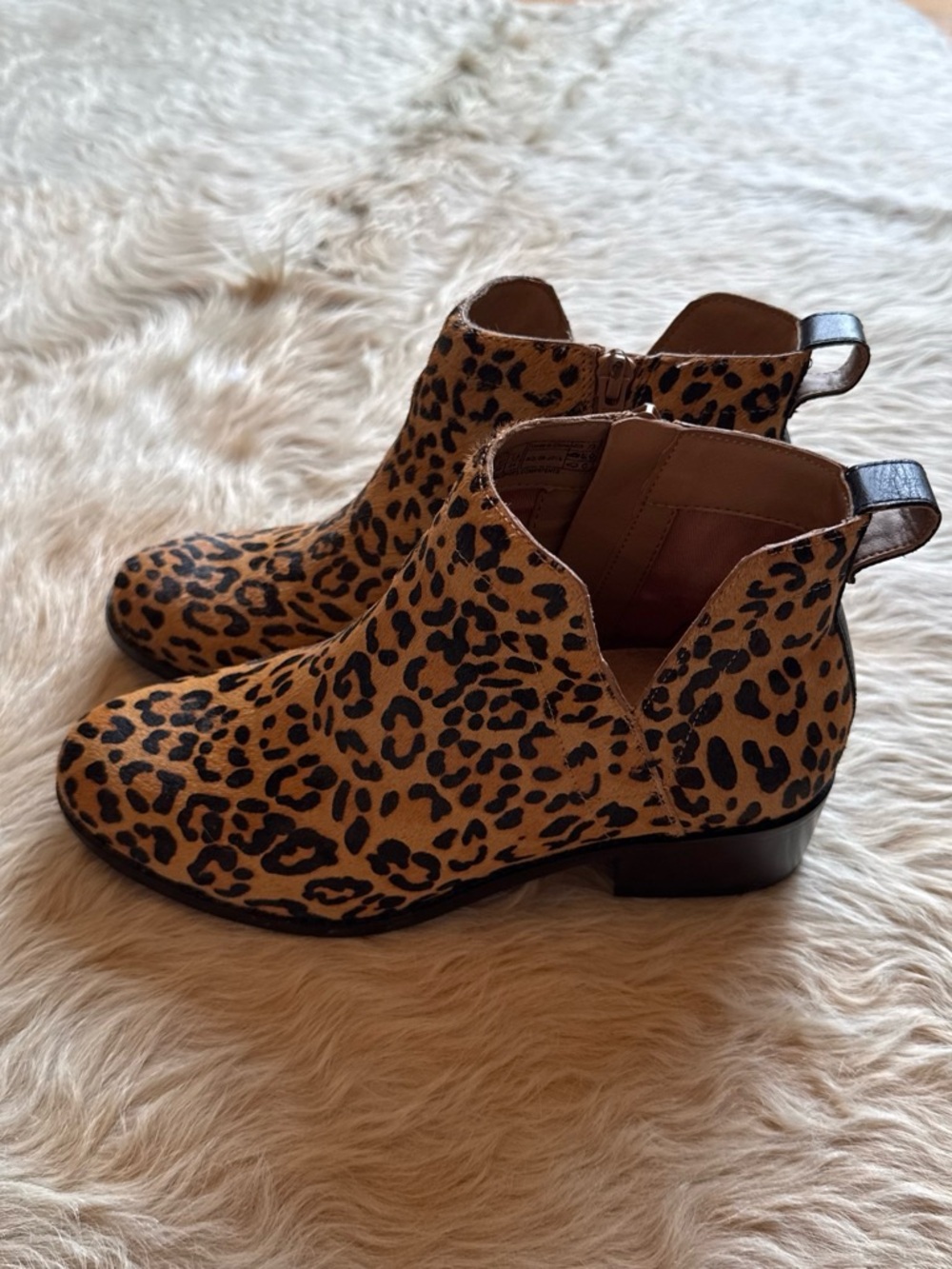 Vionic Leopard Print Women's Ankle Boots - Tan/Black
